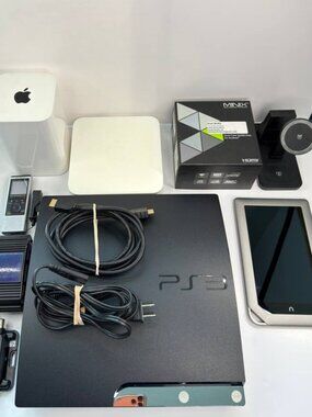 Electronics Bundle / Estate Lot – PS3, Apple, Olympus, Luminess Air & More
